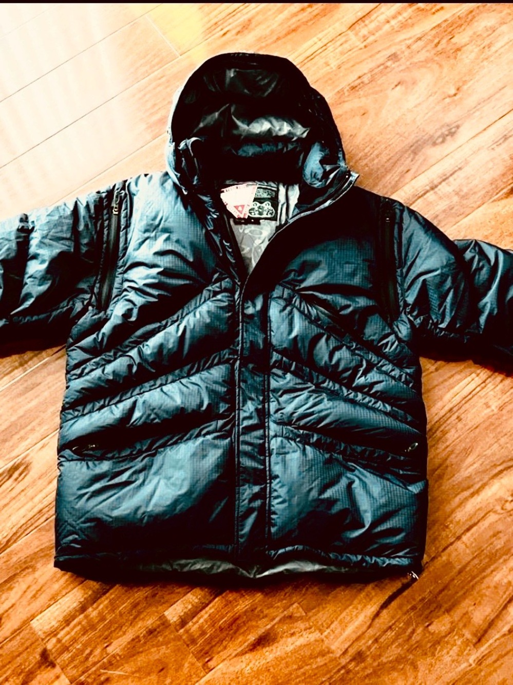 Y2K/ PROTOTYPE/ SAMPLE  Hydro Fuel goose down technical puffer jacket